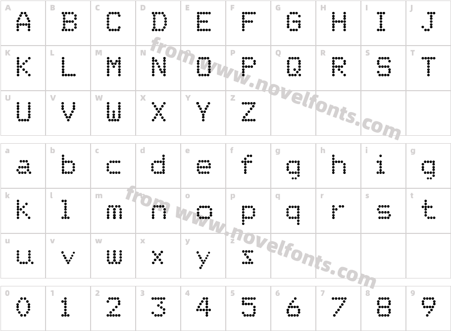 Ordre de DepartCharacter Map