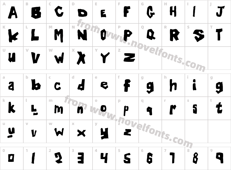 OrgyCharacter Map