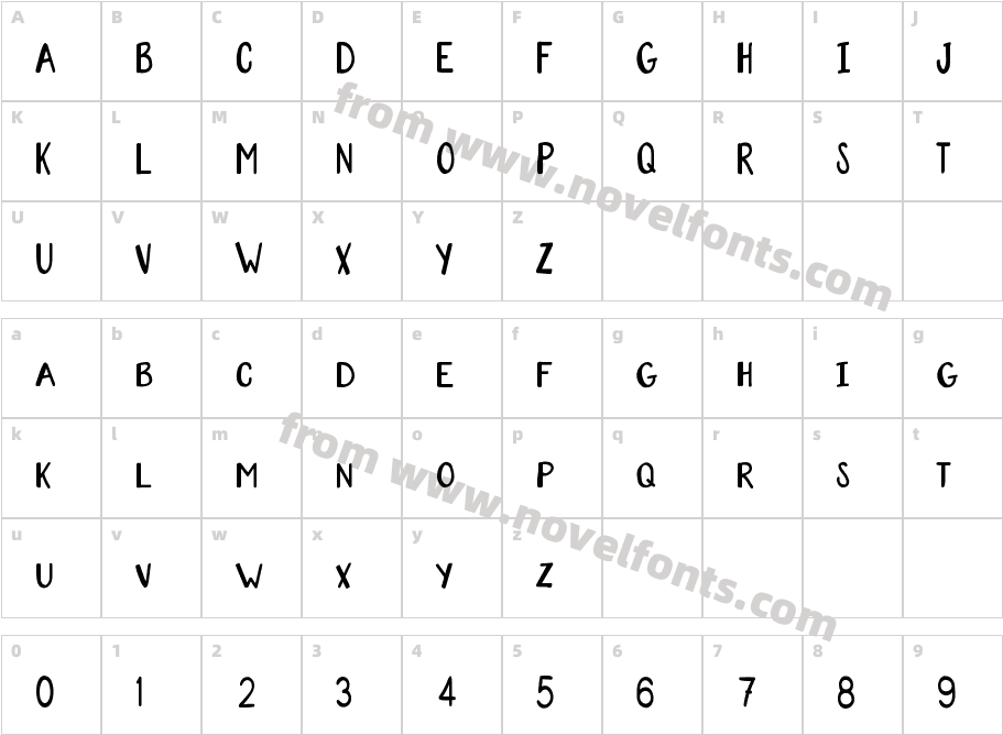 OrnamezoRegularCharacter Map