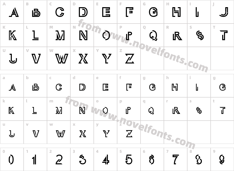 Oubli_CAPCharacter Map