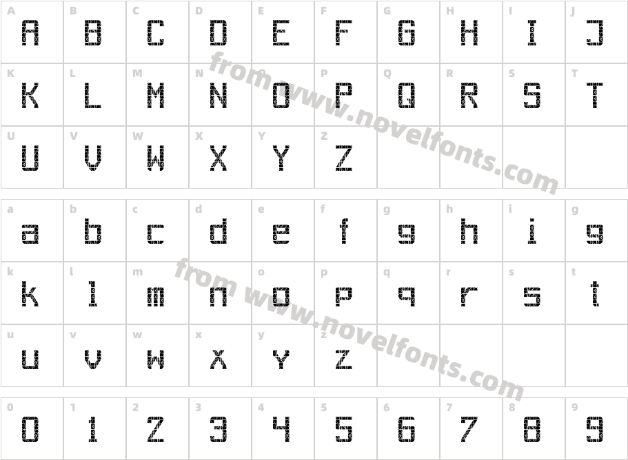 Out AEG LCDCharacter Map