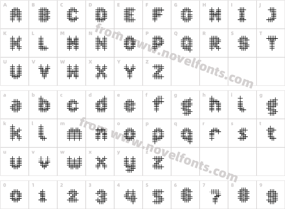 OvercrossCharacter Map