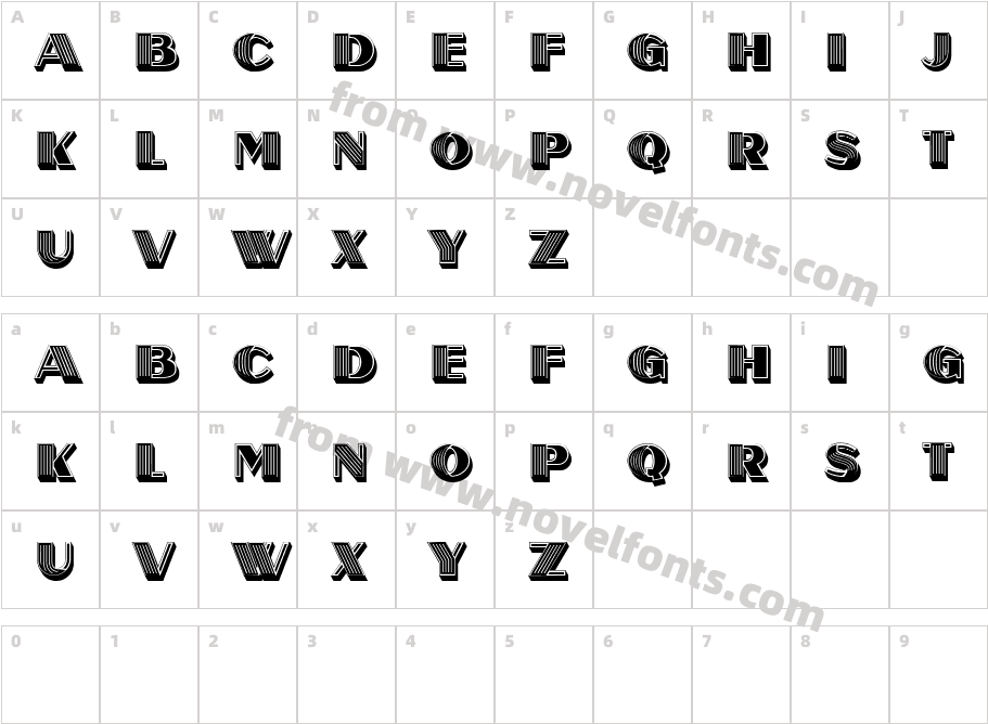 Overhead Rustique Filled RegularCharacter Map