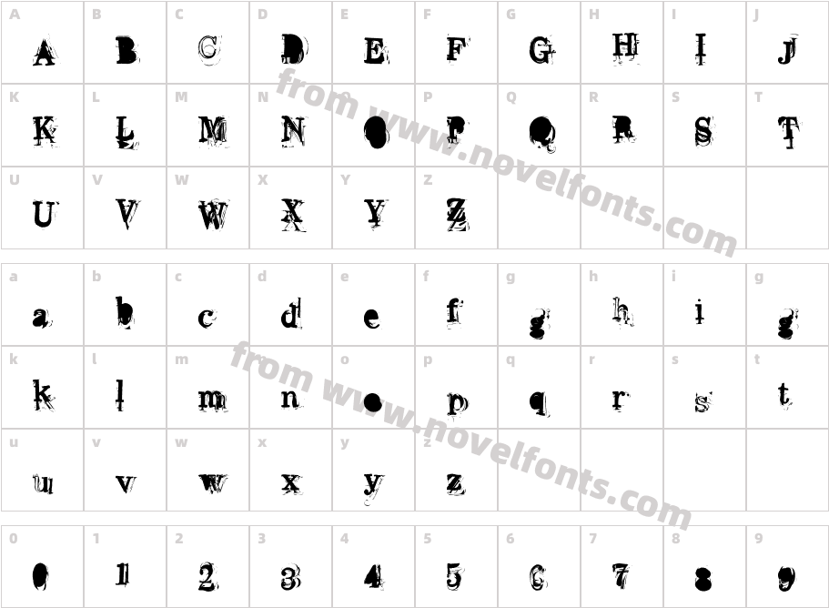 OverworkCharacter Map