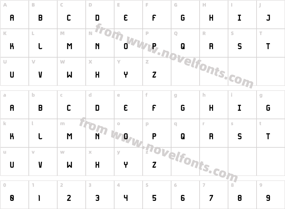 OxygenCharacter Map