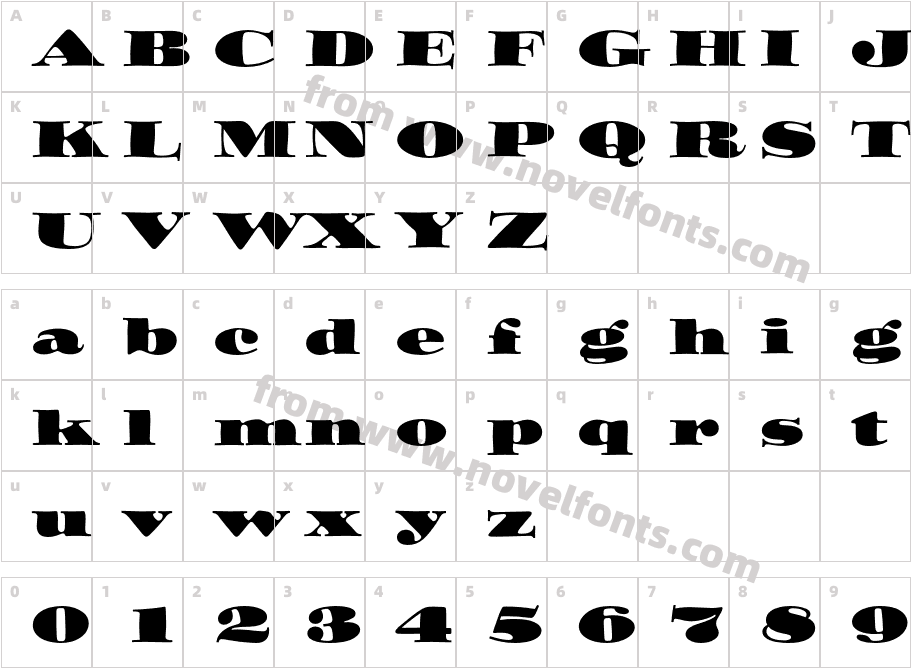 OzwaldEFCharacter Map