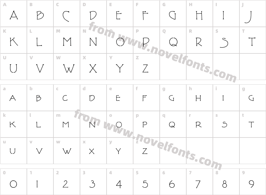 P22FLLWTerracotta-RegularCharacter Map