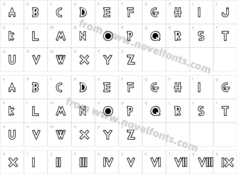 PALO SANTOCharacter Map