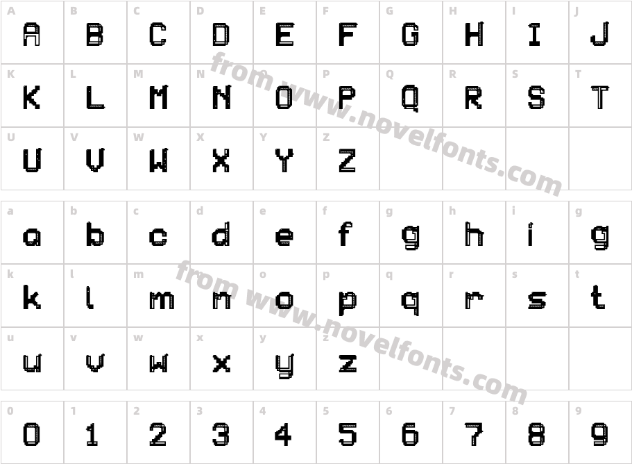 PATCHCRACKCharacter Map