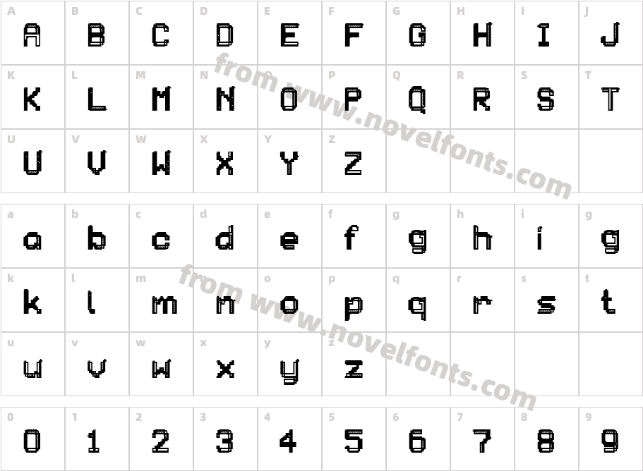 PATCHCRACKCharacter Map