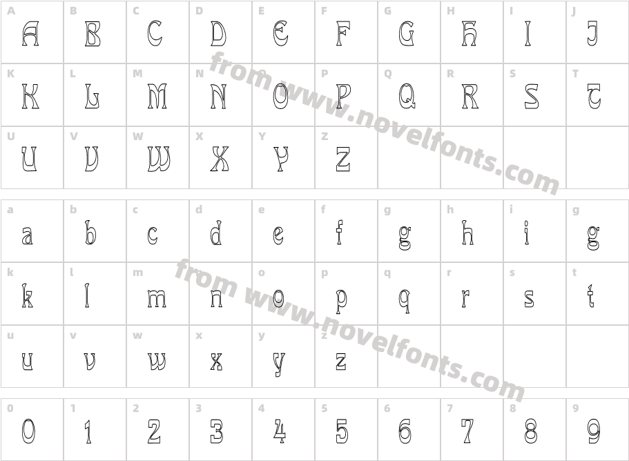 PCMiraHCCharacter Map