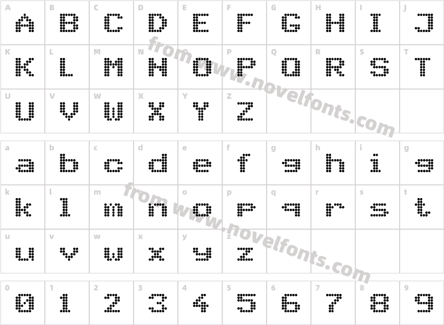 PIDvl boldCharacter Map