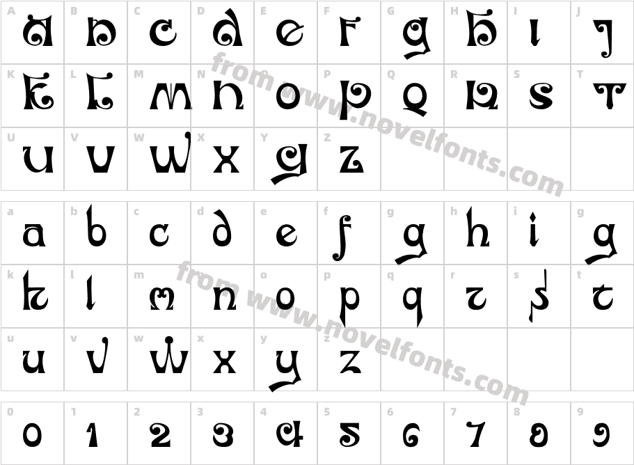 DKJubileumCharacter Map