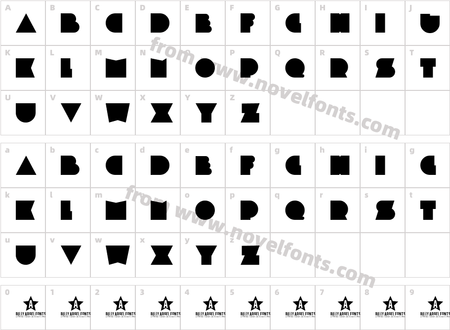 PLASTIC PILLCharacter Map