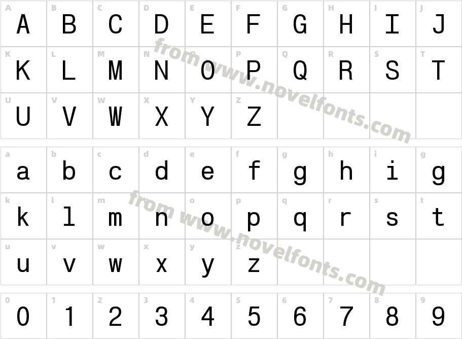 POE Vetica New MonoCharacter Map