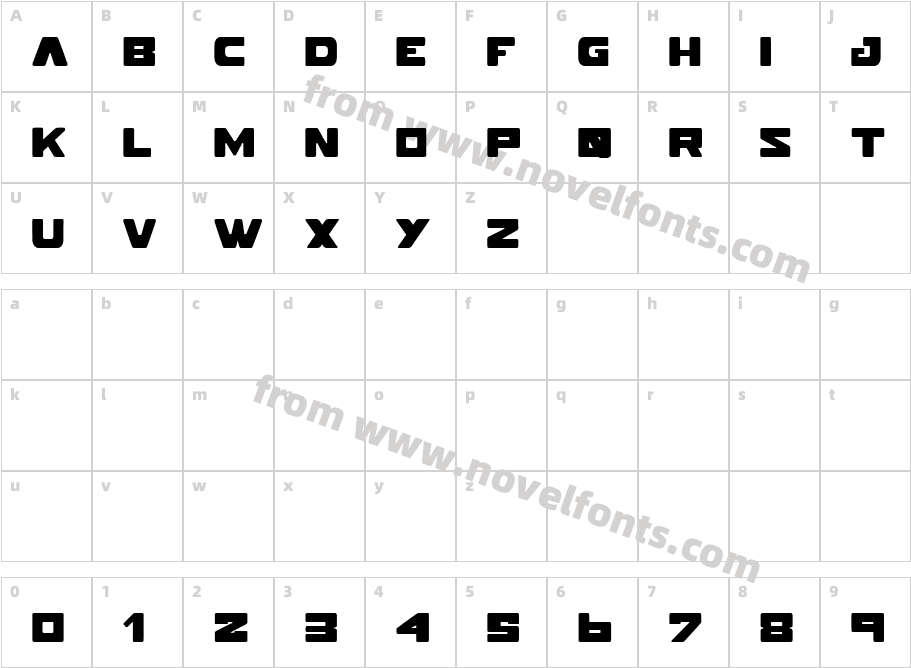 POKERFACECharacter Map