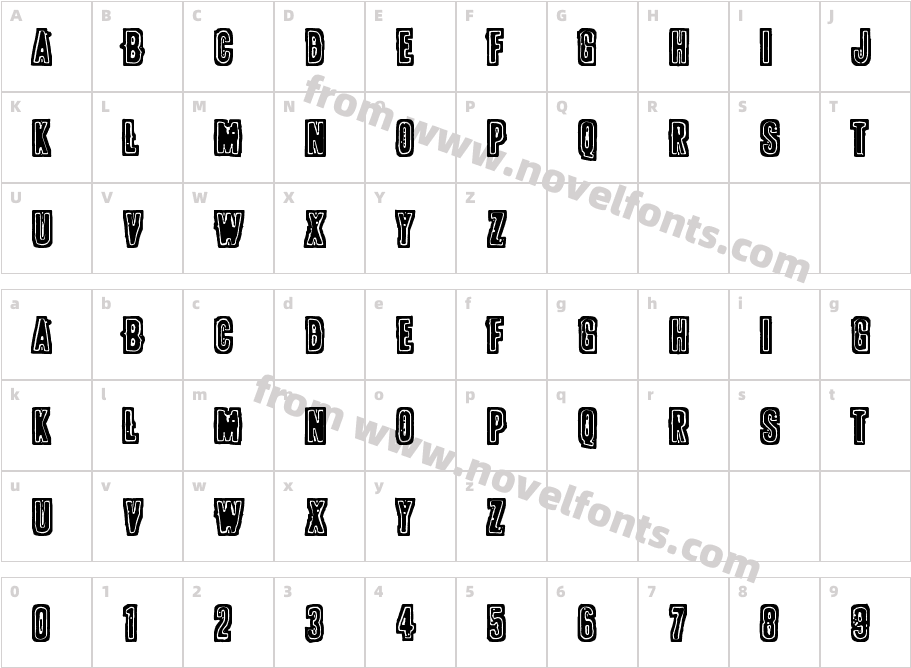 POLLUX9201Character Map