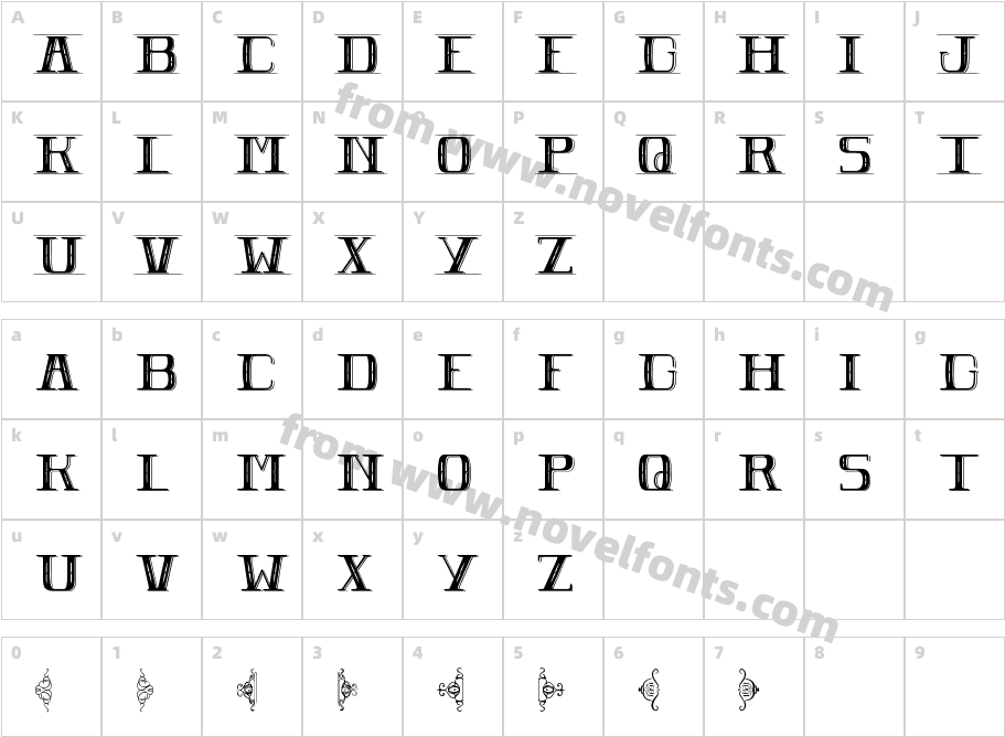 POMEROLECharacter Map