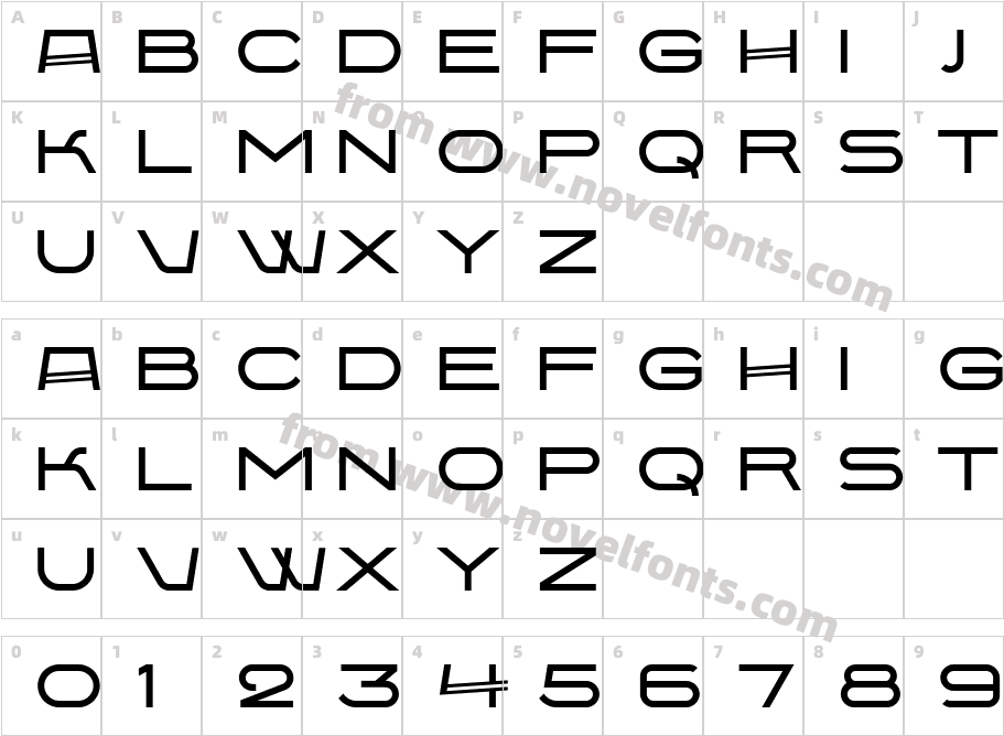 PT Babaev CyrillicCharacter Map