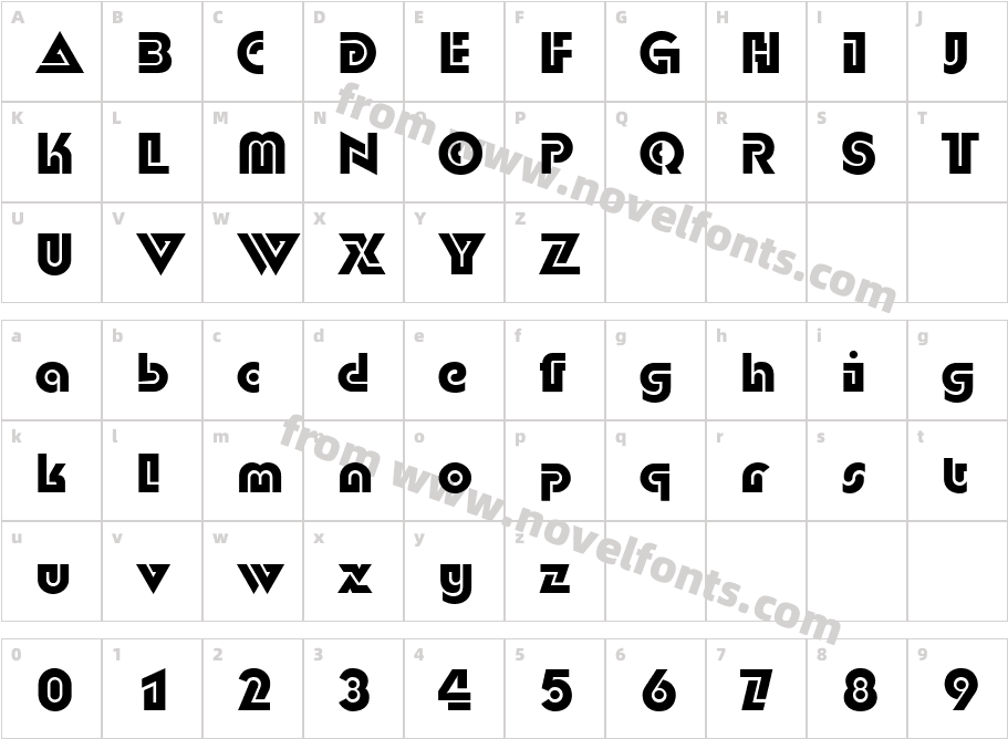 PT Dublon Bold CyrillicCharacter Map