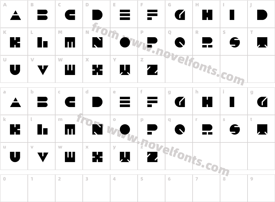 PUSH THE BUTTONCharacter Map