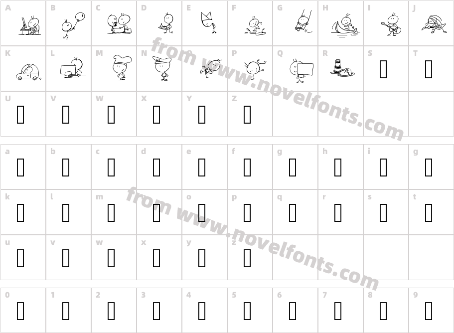 PWToonzCharacter Map