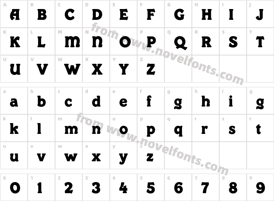 PaddingtonEF-AlternateCharacter Map