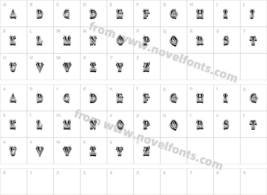 Pagpainit RegularCharacter Map