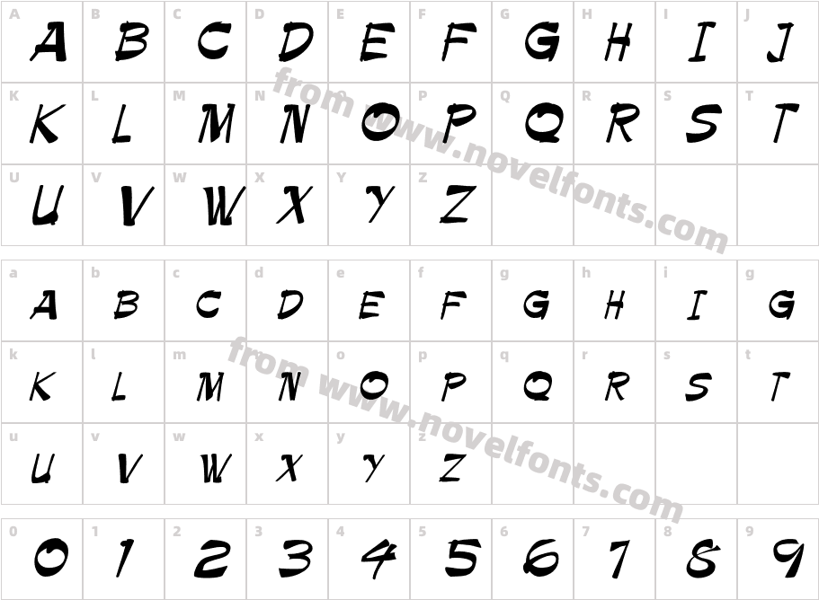 PaintbrushICGCharacter Map