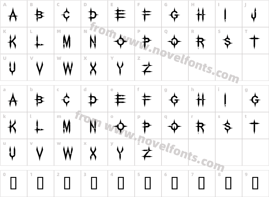 Pale HorseCharacter Map