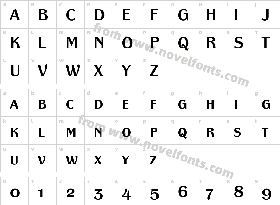 PanacheSCEF-BoldCharacter Map