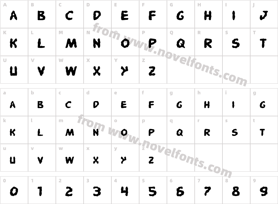 Pandemonious PufferyCharacter Map