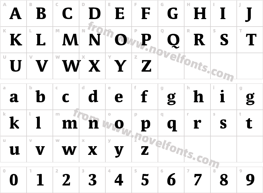 ParableLF-ExtraBoldCharacter Map