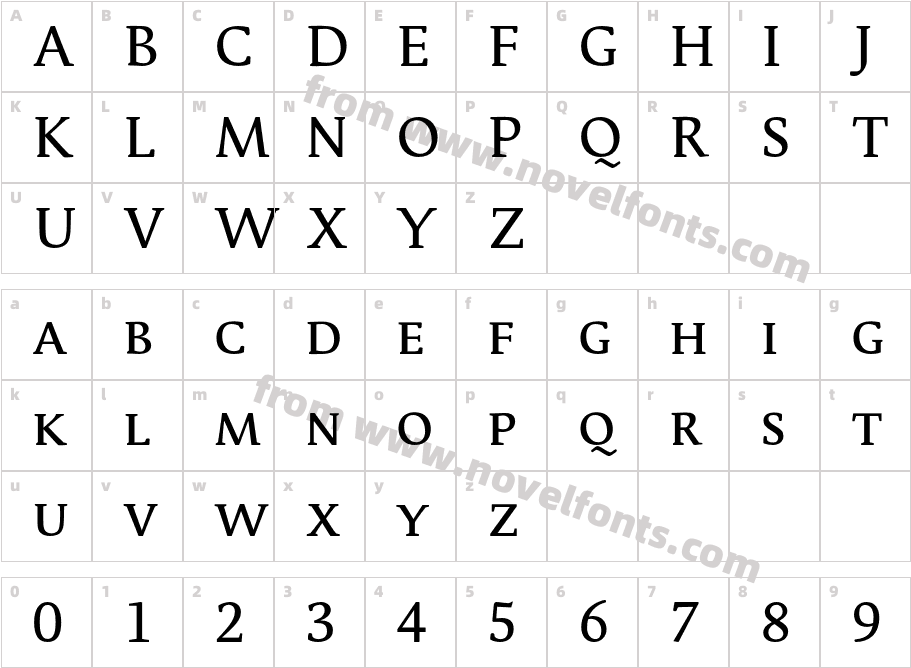 ParableLF-RegularSCCharacter Map