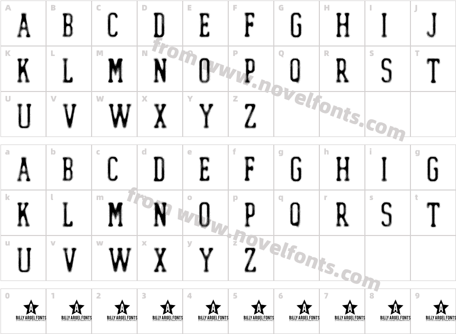 DOTLEDCharacter Map