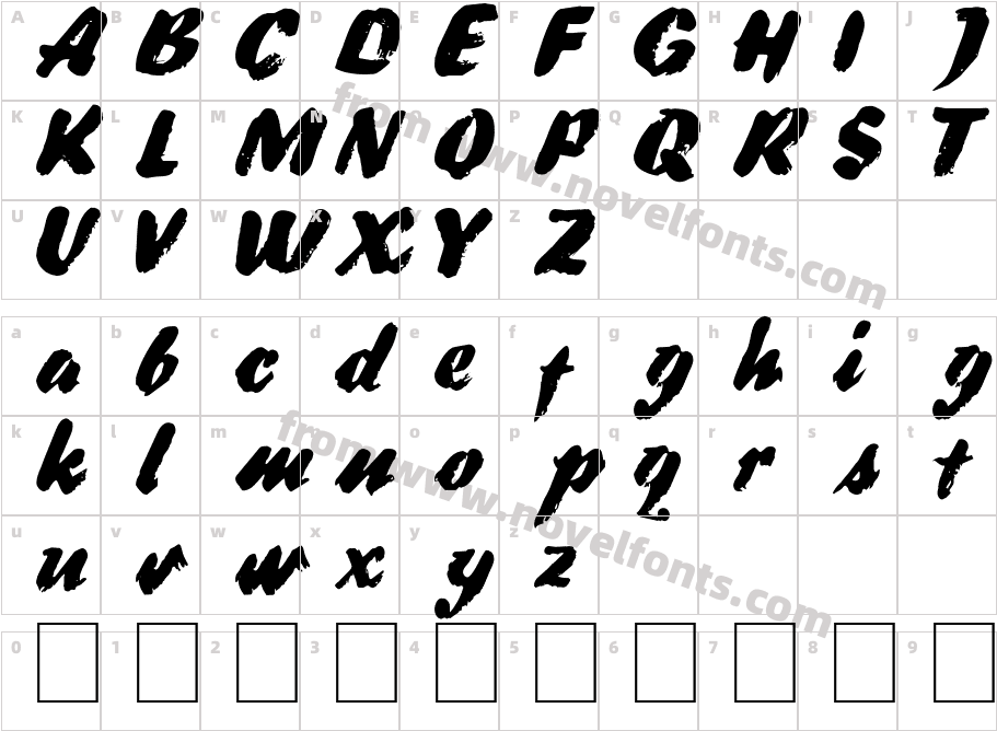 DS BroadBrushCharacter Map