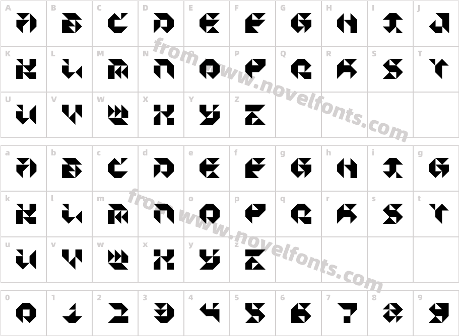 Particulator III RegularCharacter Map