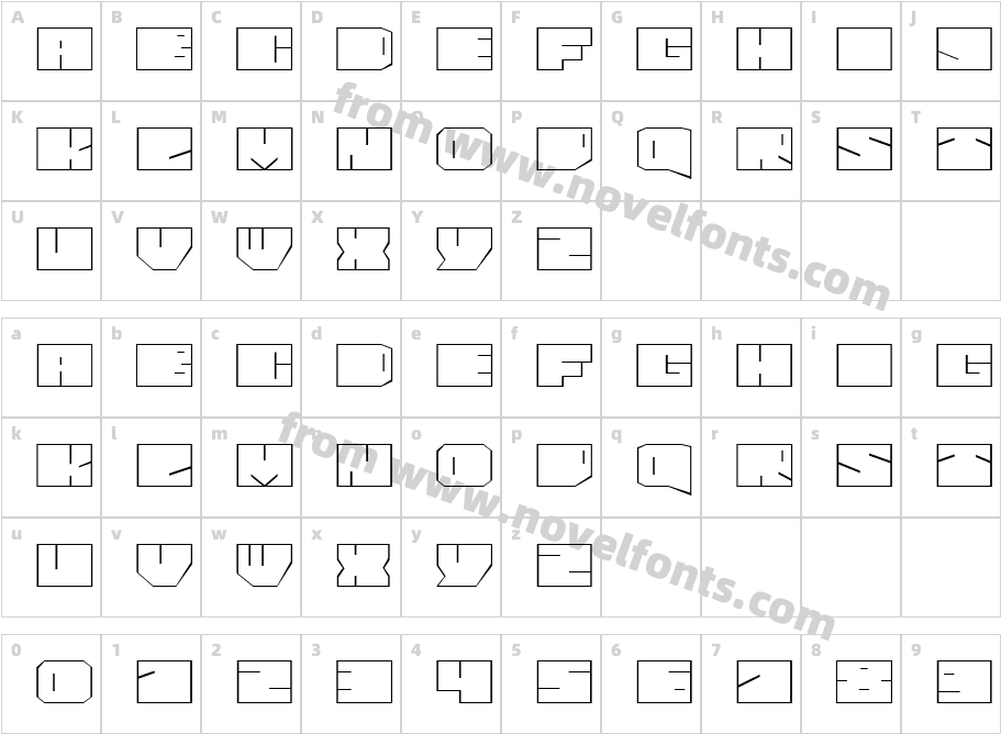 Paul BOXES Cyr  NormalCharacter Map