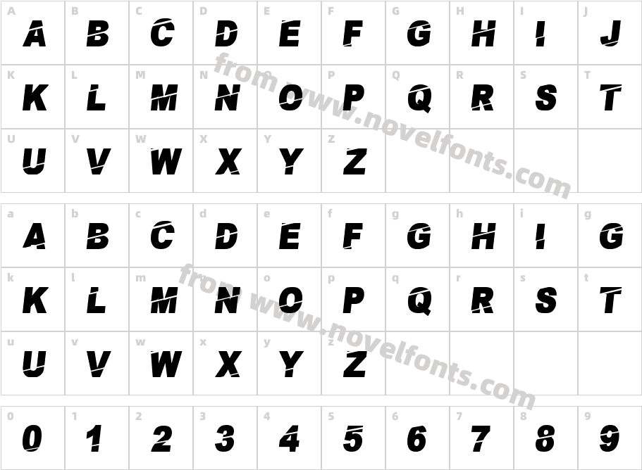 PaybAckCharacter Map