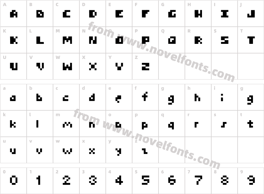 Pcsterry RegularCharacter Map