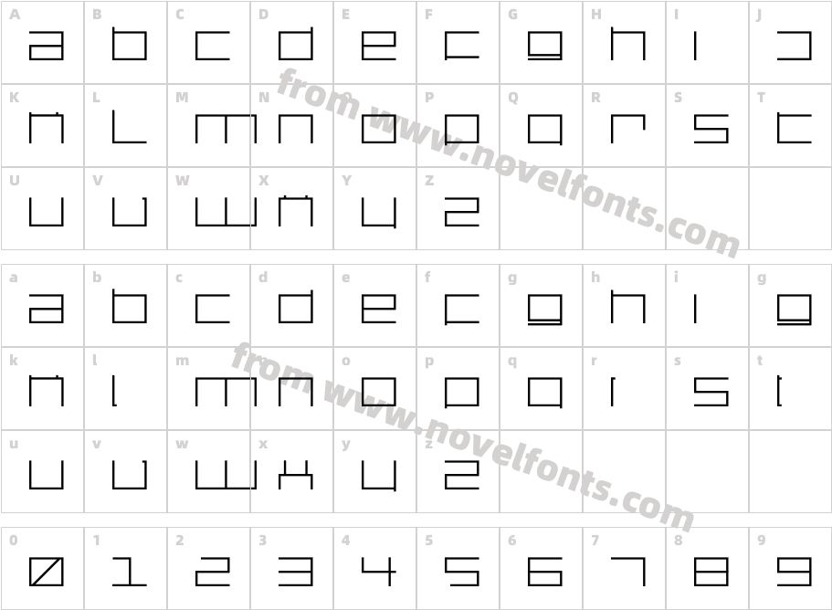 DS SQR35Character Map