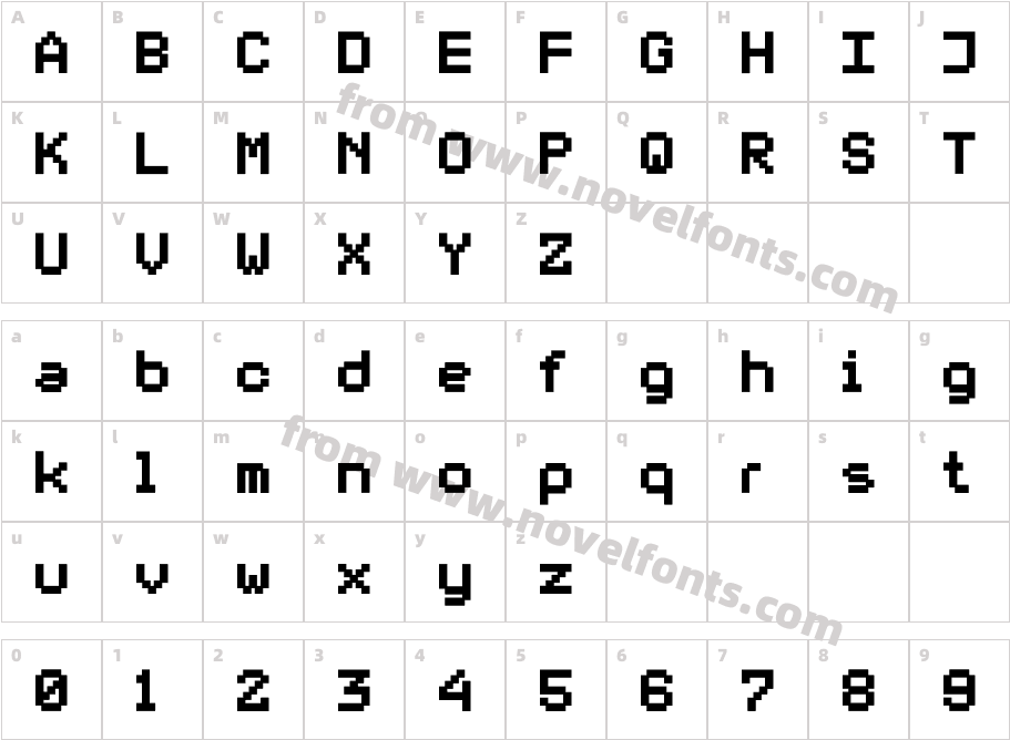 DS VDOTXT1Character Map