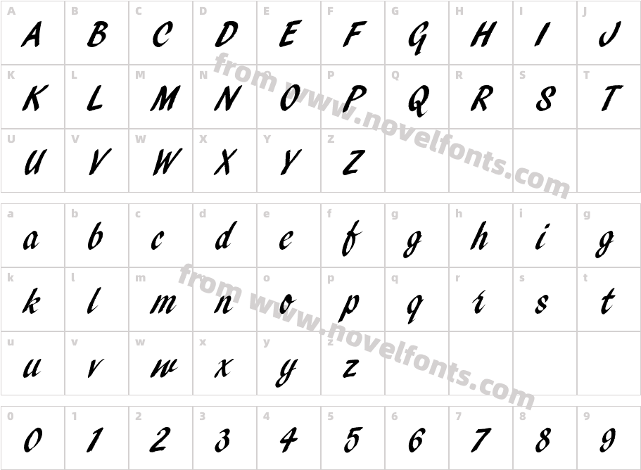 PendryScriptEF-AlternatesCharacter Map