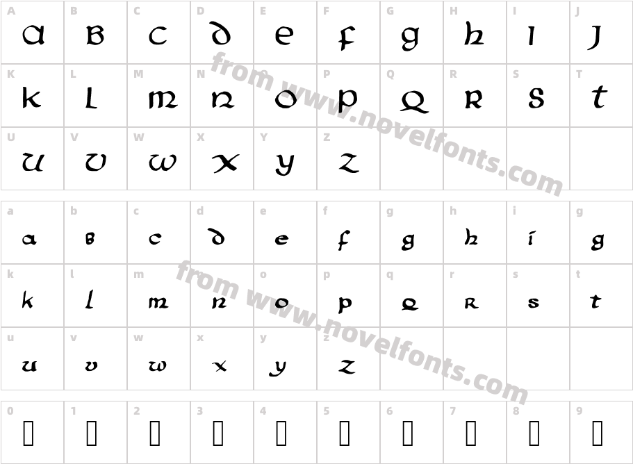 PentaGram’s Aurra RegularCharacter Map