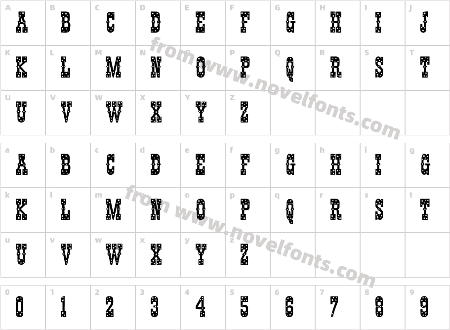 PentagonCharacter Map