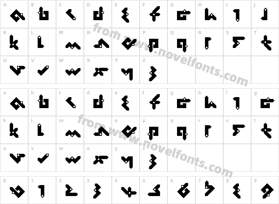 PentominoCharacter Map