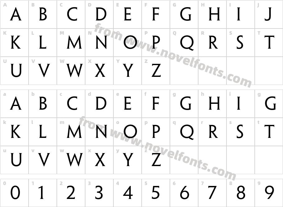 PenumbraHalfSerifStd-RegCharacter Map