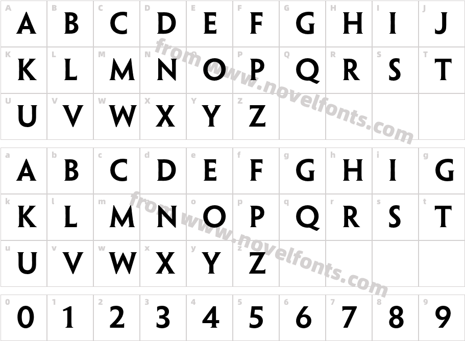 PenumbraHalfSerifStd-SeBdCharacter Map