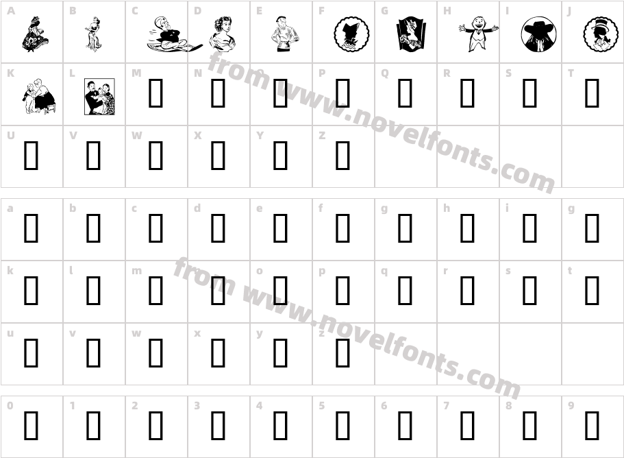 People 1Character Map