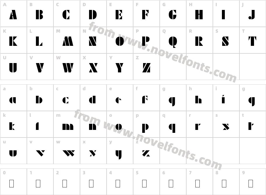 Pepin Press Alphabet-FA283 BoldCharacter Map